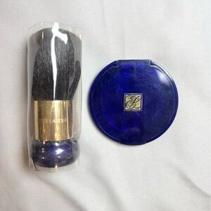 Vintage Estee Lauder‎ Defining Powder Brush And Compact Mirror